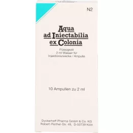 AQUA AD iniectabilia ex Colonia Ampullen, 10X2 ml