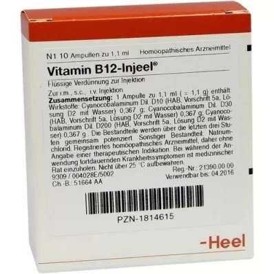 VITAMIN B12 INJEEL Ampullen, 10 St