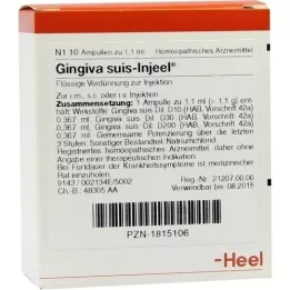 GINGIVA SUIS Injeel Ampullen, 10 St