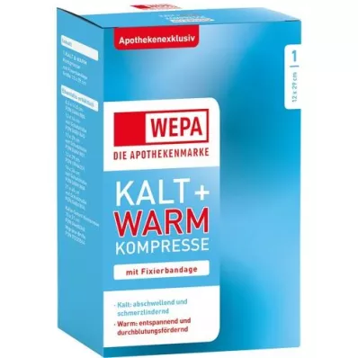 KALT-WARM Kompresse 12x29 cm mit Fixierband, 1 St