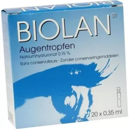 BIOLAN Augentropfen Einzeldosispipetten, 20X0.35 ml