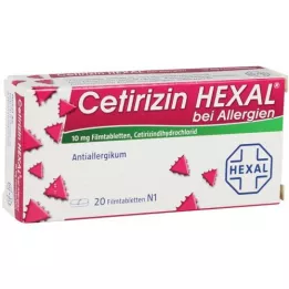 CETIRIZIN HEXAL Filmtabletten bei Allergien, 20 St