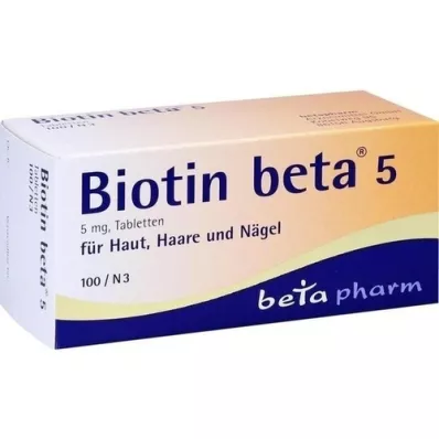BIOTIN BETA 5 Tabletten, 100 St
