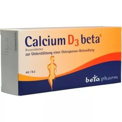 CALCIUM D3 beta Brausetabletten, 40 St