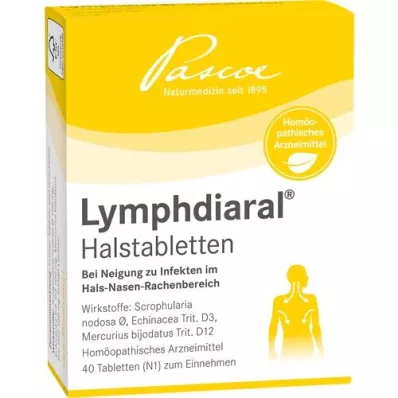 LYMPHDIARAL HALSTABLETTEN, 40 St