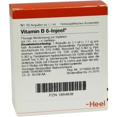 VITAMIN B6 INJEEL Ampullen, 10 St