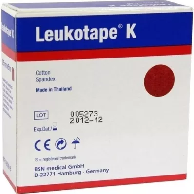 LEUKOTAPE K 2,5 cm rot, 1 St