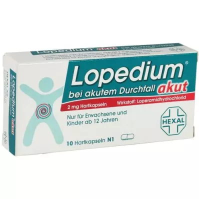 LOPEDIUM akut bei akutem Durchfall Hartkapseln, 10 St