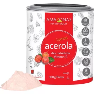 ACEROLA 100% natürliches Vitamin C Pulver, 100 g