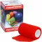 PRESSOTHERM Kohäsive Bandage 8 cmx4 m rot, 1 St