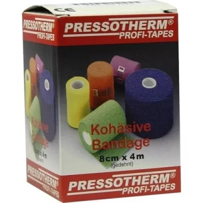 PRESSOTHERM Kohäsive Bandage 8 cmx4 m blau, 1 St PRESSOTHERM Kohäsive Bandage 8 cmx4 m blau, 1 St