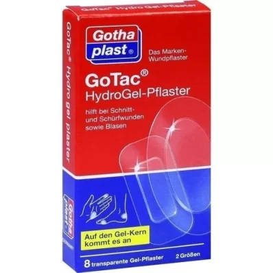 GOTAC HydroGel-Pflaster 2 Größen, 8 St