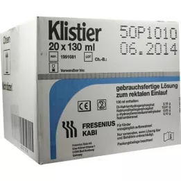 KLISTIER, 20X130 ml