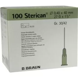 STERICAN Dentalkan.Luer 0,4x40 mm, 100 St