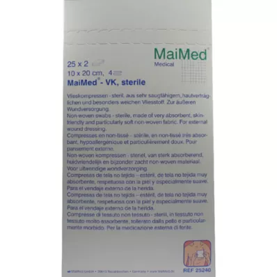 VLIESKOMPRESSEN 10x20 cm steril, 25X2 St