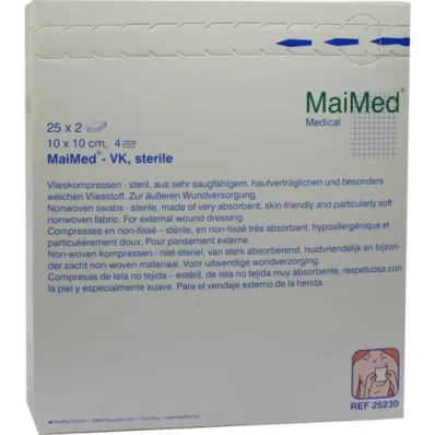 VLIESKOMPRESSEN 10x10 cm steril, 25X2 St