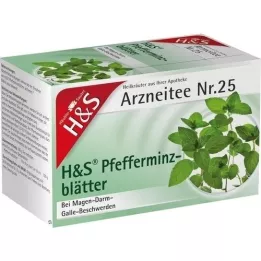 H&amp;S Pfefferminztee Filterbeutel, 20X1.5 g