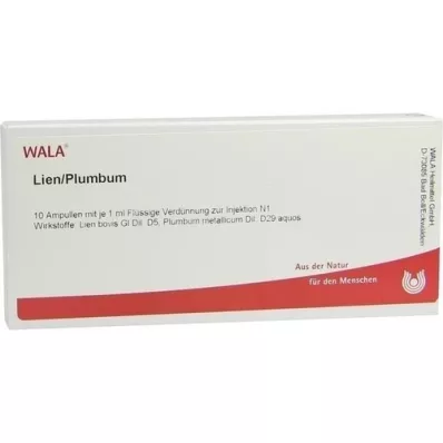 LIEN/PLUMBUM Ampullen, 10X1 ml