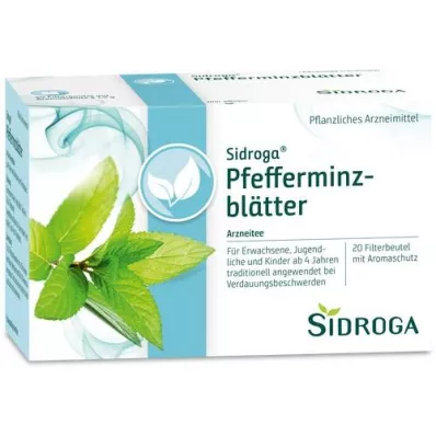 SIDROGA Pfefferminzblätter Tee Filterbeutel, 20X1.5 g