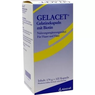 GELACET Gelatinekapseln mit Biotin, 320 St