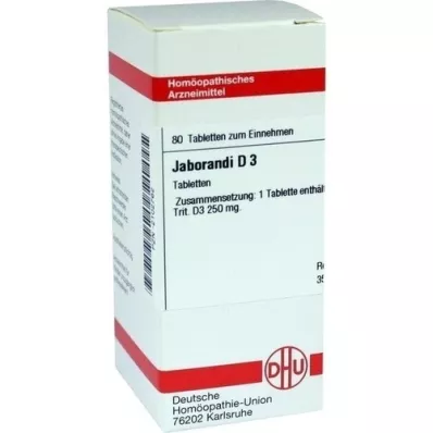 JABORANDI D 3 Tabletten, 80 St
