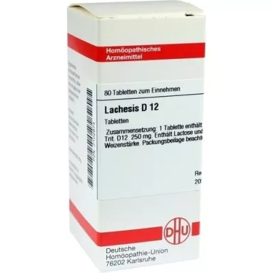 LACHESIS D 12 Tabletten, 80 St