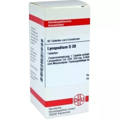 LYCOPODIUM D 30 Tabletten, 80 St