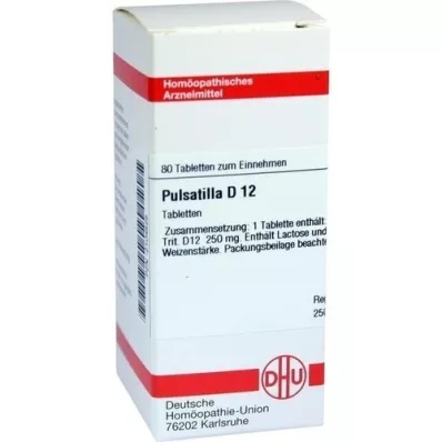 PULSATILLA D 12 Tabletten, 80 St PULSATILLA D 12 Tabletten, 80 St