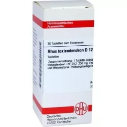 RHUS TOXICODENDRON D 12 Tabletten, 80 St