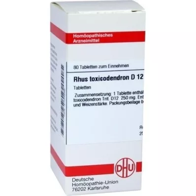 RHUS TOXICODENDRON D 12 Tabletten, 80 St