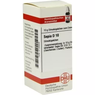 SEPIA D 10 Globuli, 10 g