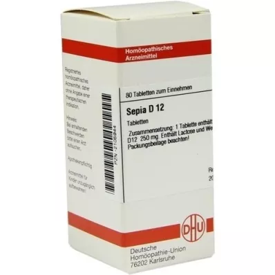 SEPIA D 12 Tabletten, 80 St