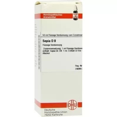 SEPIA D 8 Dilution, 50 ml