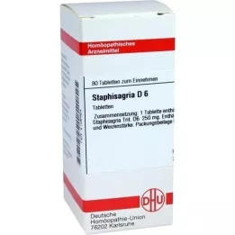 STAPHISAGRIA D 6 Tabletten, 80 St