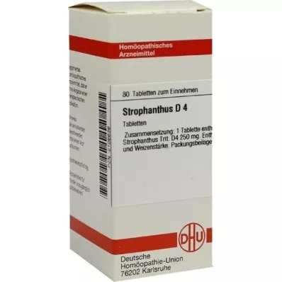 STROPHANTHUS D 4 Tabletten, 80 St STROPHANTHUS D 4 Tabletten, 80 St