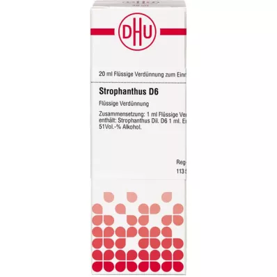 STROPHANTHUS D 6 Dilution, 20 ml