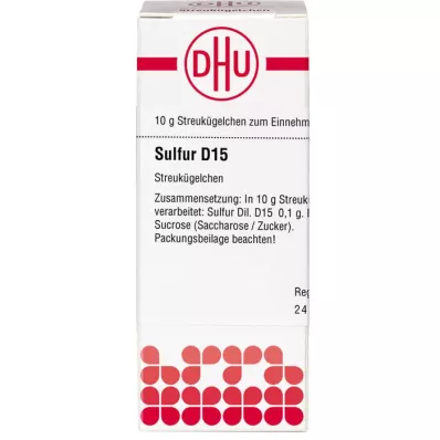 SULFUR D 15 Globuli, 10 g