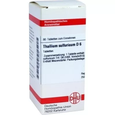 THALLIUM SULFURICUM D 6 Tabletten, 80 St