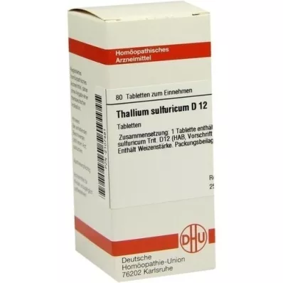 THALLIUM SULFURICUM D 12 Tabletten, 80 St