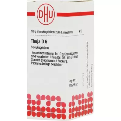 THUJA D 6 Globuli, 10 g