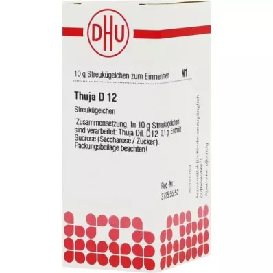 THUJA D 12 Globuli, 10 g