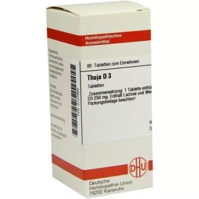 THUJA D 3 Tabletten, 80 St