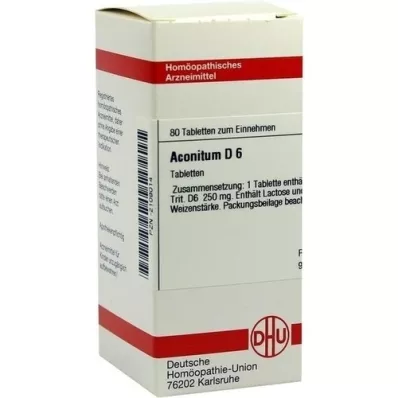 ACONITUM D 6 Tabletten, 80 St