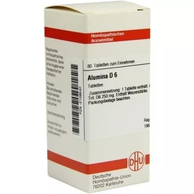 ALUMINA D 6 Tabletten, 80 St