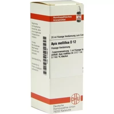 APIS MELLIFICA D 12 Dilution, 20 ml APIS MELLIFICA D 12 Dilution, 20 ml