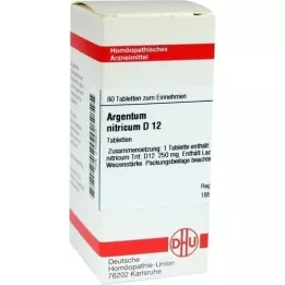 ARGENTUM NITRICUM D 12 Tabletten, 80 St