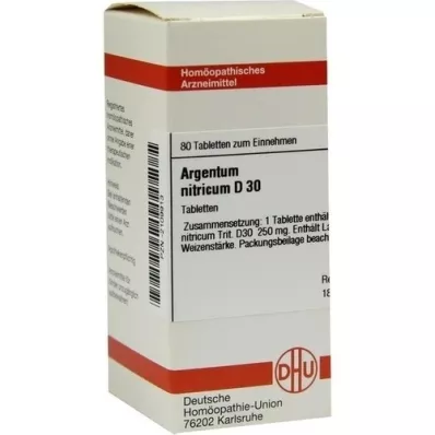 ARGENTUM NITRICUM D 30 Tabletten, 80 St