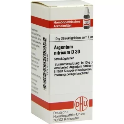 ARGENTUM NITRICUM D 30 Globuli, 10 g