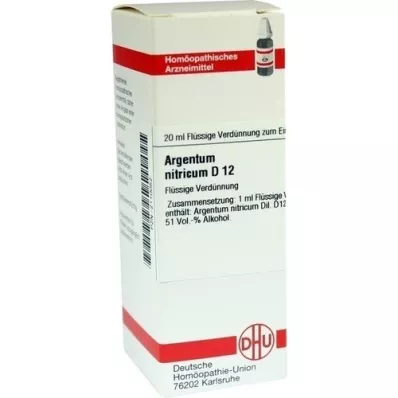 ARGENTUM NITRICUM D 12 Dilution, 20 ml