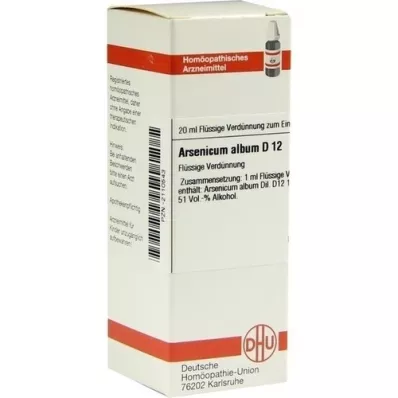 ARSENICUM ALBUM D 12 Dilution, 20 ml